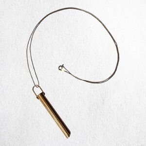 🌼Gold Tone Mindful Breathing Necklace
